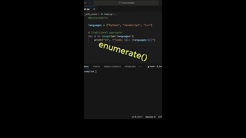 Are you using enumerate()?