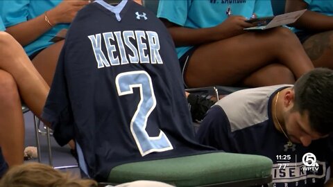 Keiser lacrosse pays tribute to Saxton Dunlap