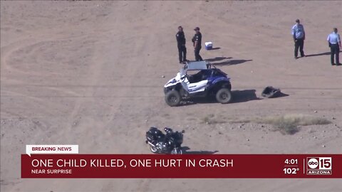 One teen killed, one hurt in ATV crash in Surprise