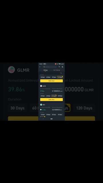 EARN UPTO 74% STAKING MOONBEAM GLMR TOKENS ON BINANCE #binance #stakingcrypto #moonbeam #staking