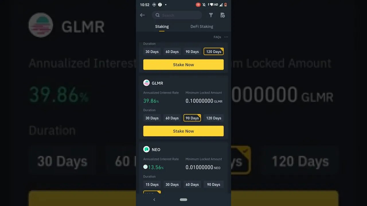 EARN UPTO 74% STAKING MOONBEAM GLMR TOKENS ON BINANCE #binance #stakingcrypto #moonbeam #staking