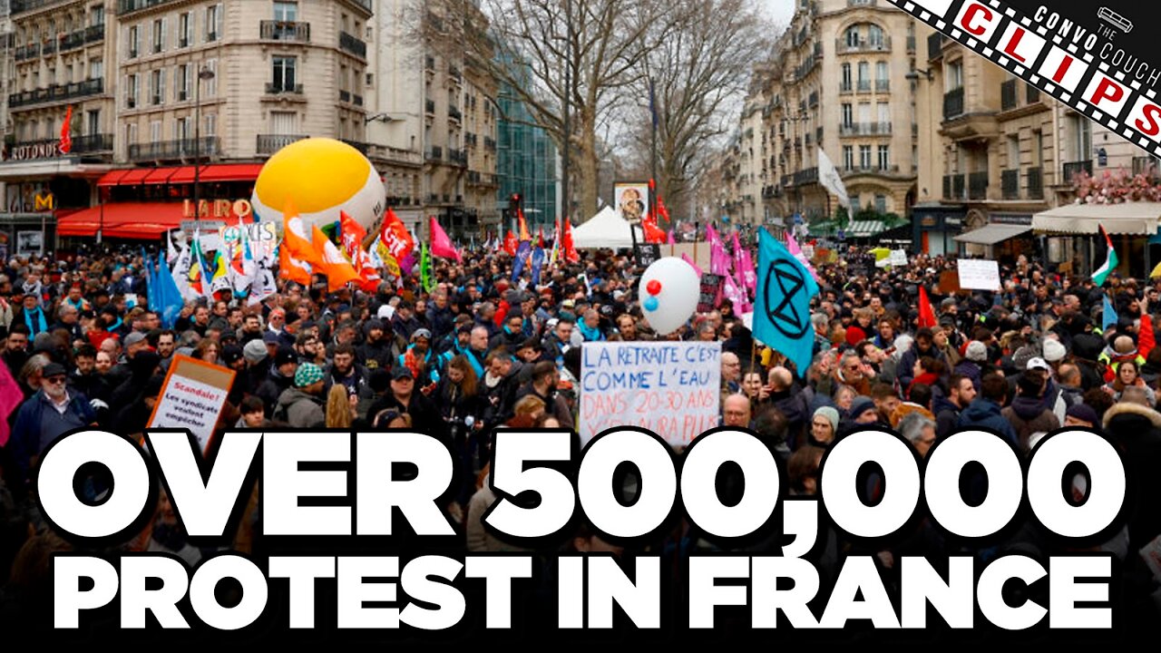 Over 500,000 Protest in France Over Macron’s FORCED Pension Reform