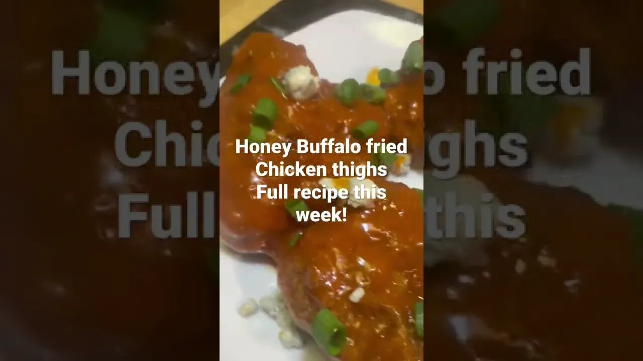 Keto & gluten-free honey Buffalo fried chicken! Subscribe video drops this weekend!!