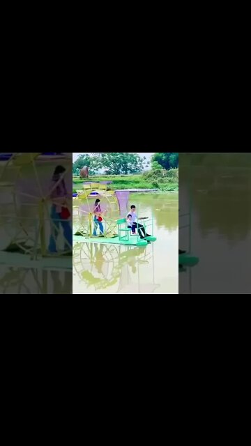 Instead of a paddle boat, we present THE HAMSTER BOAT