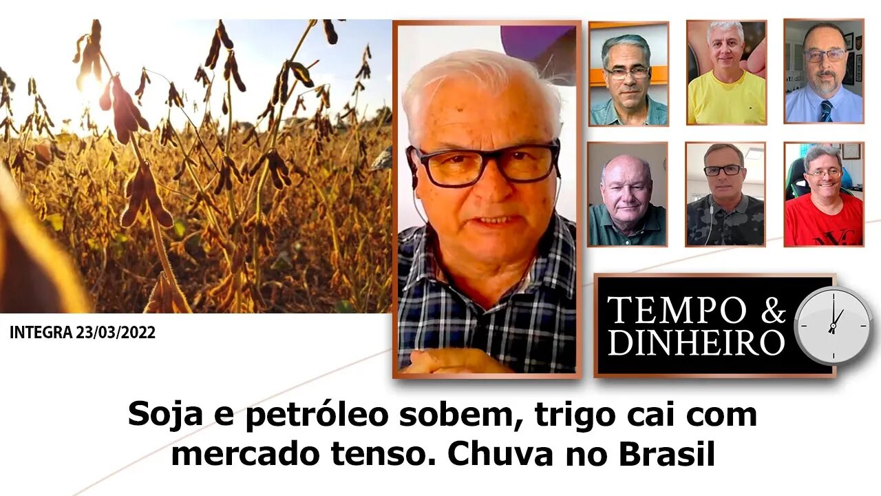 Soja e petróleo sobem, trigo cai com mercado tenso. Chuva no Brasil