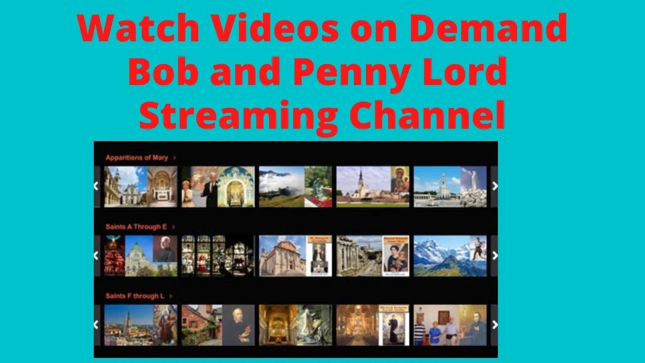 Bob and Penny Lord Streaming Channel