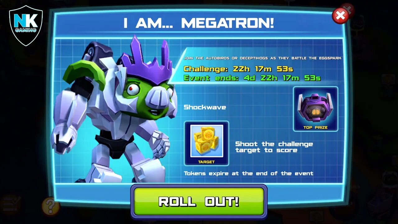 Angry Birds Transformers 2.0 - I Am... Megatron! - Day 2 - Featuring Grey Slam Grimlock