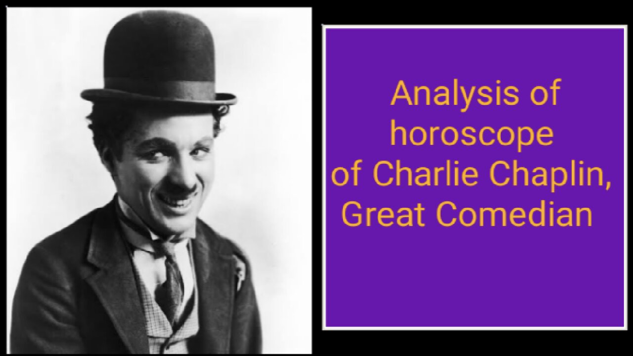 Analysis of birthchart of Charlie Chaplin.