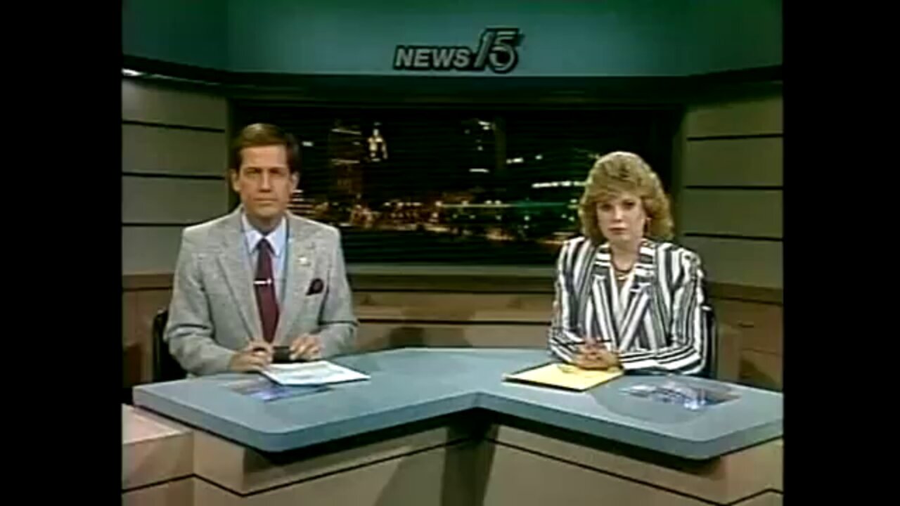 September 18, 1985 - Fort Wayne, Indiana WANE-TV Late Newscast (Telescoped)