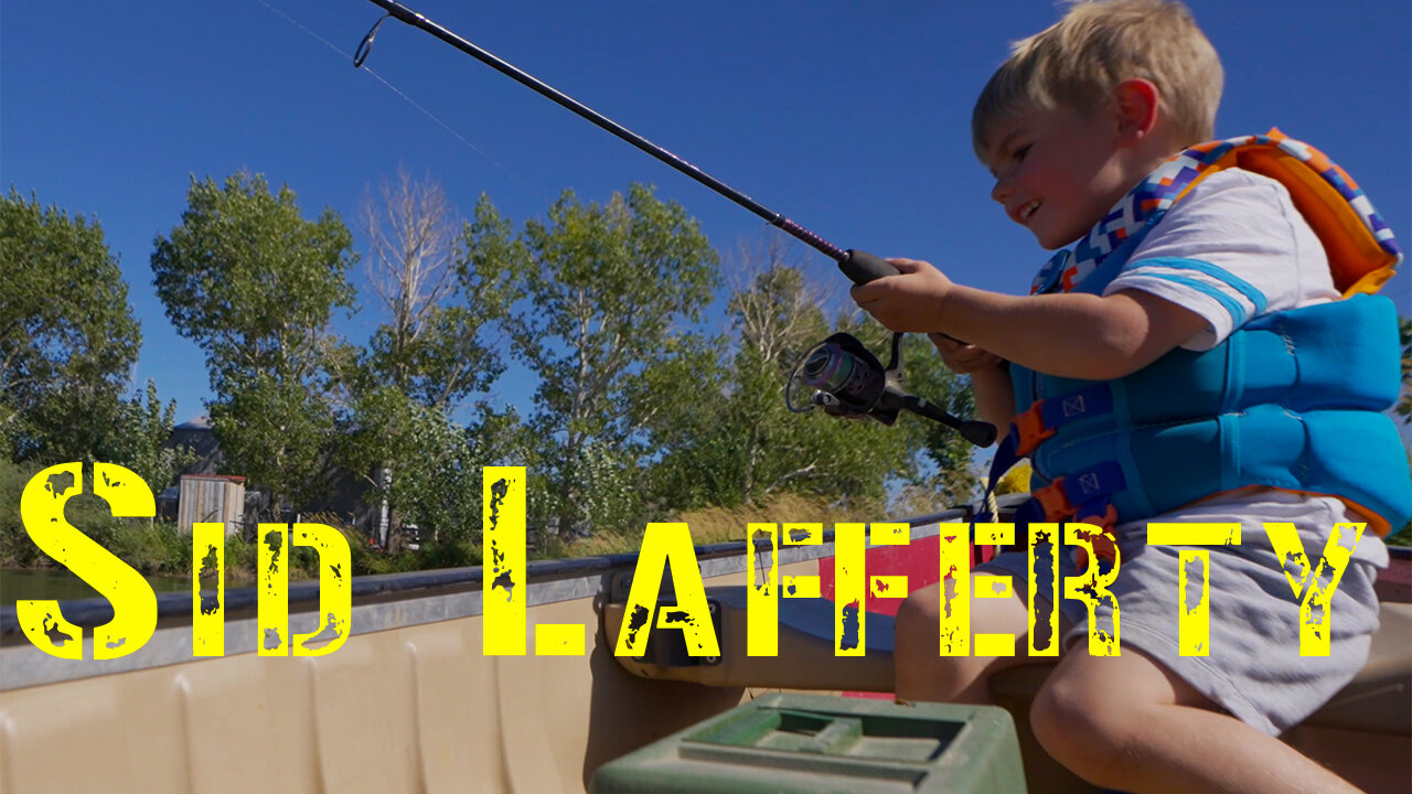 477. Leo caught his first fish in our pond.