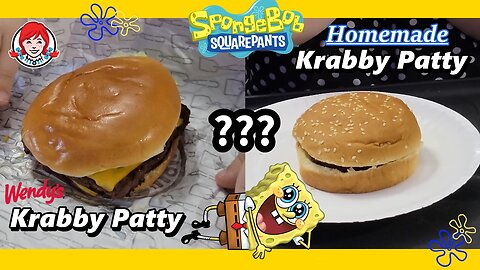 Wendy's Krabby Patty vs. Homemade Krabby Patty | Wavy Scott Dayz