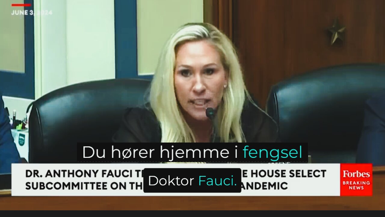 DU HØRER HJEMME I FENGSEL - EPISK - HELE FAUCI OG MTG KONFRONTASJONEN i SENATET