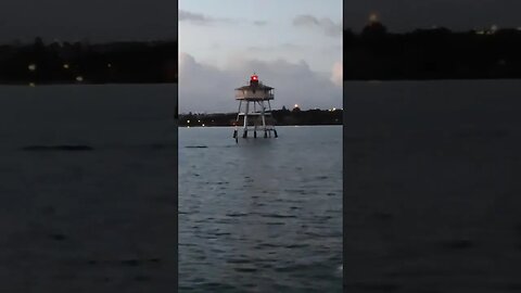 Bean Rock lighthouse Auckland Harbour.