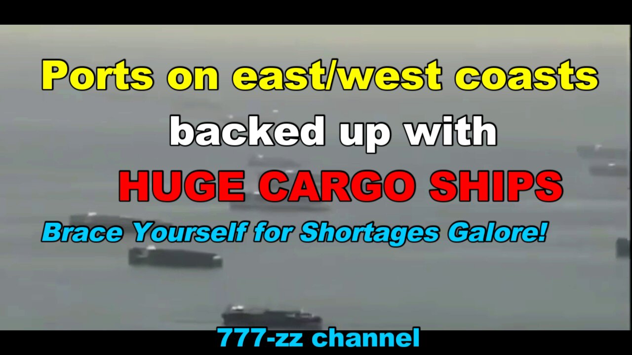 Huge Cargo Ships Backed up at East/West Coast Ports