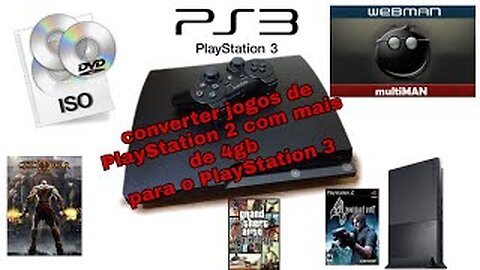 como converter ISO de jogos de ps2 com mais de 4gb para rodar no ps3 ( sem erros )