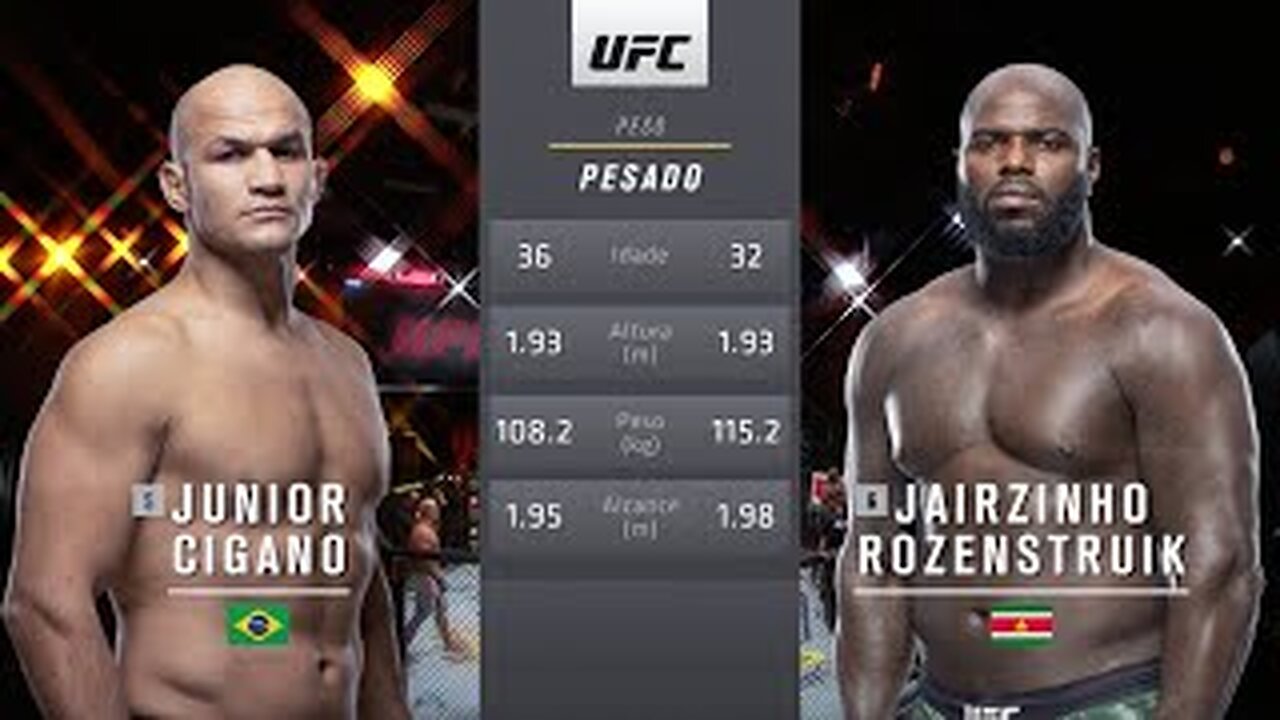 Júnior dos Santos x Jairzinho Rozenstruik | LUTA COMPLETA | UFC Charlotte