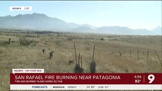 Tall grass, weather conditions causing San Rafael Fire to continue into Monday