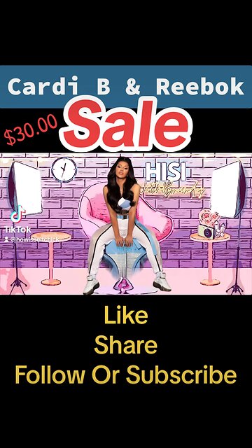 Cardi B Collabs with Reebok Sneaker making it affordable for everyone.