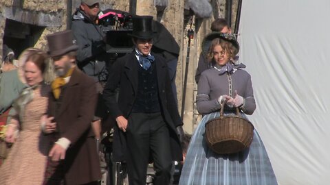 Filming A Period Drama. Castle Combe.