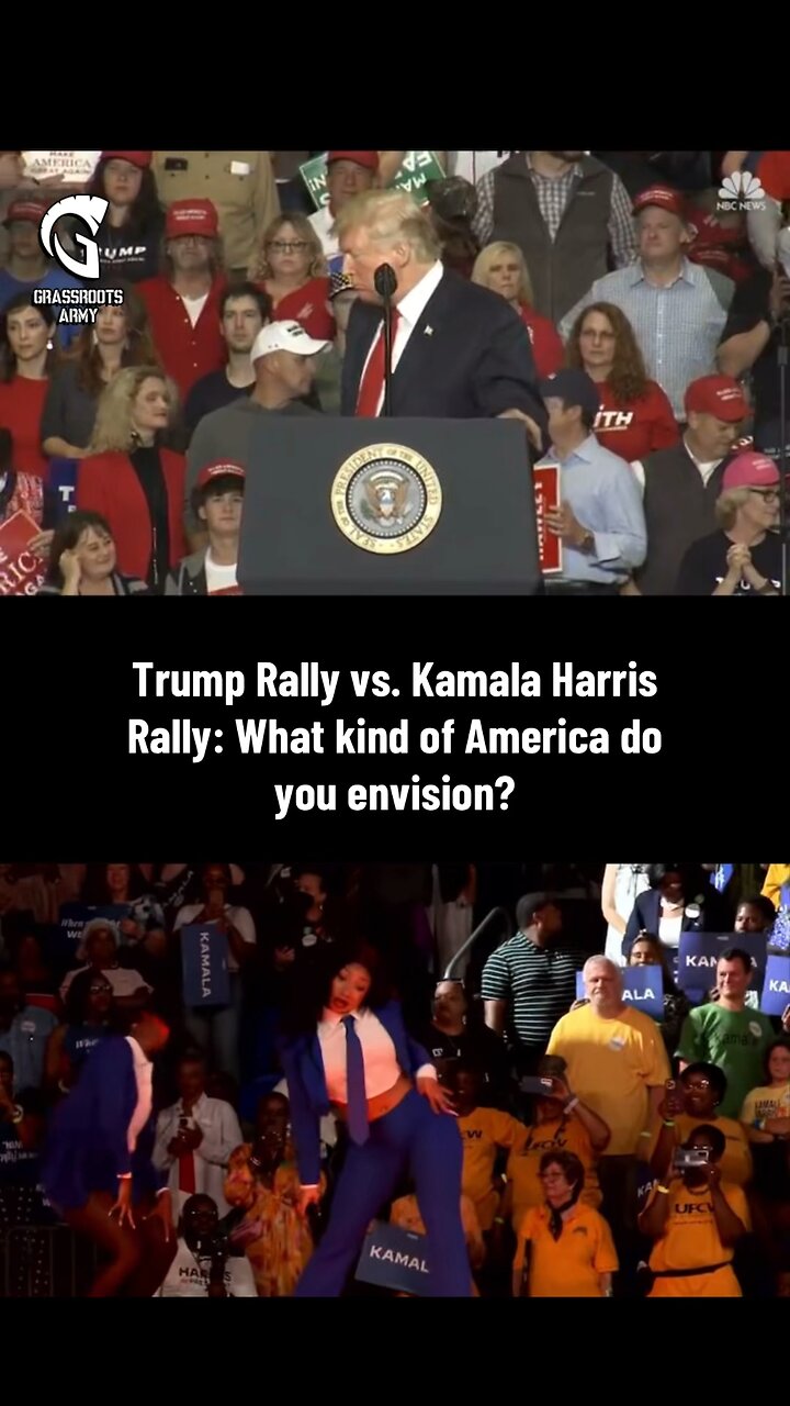 Harris Rally Trump Rally Trump Rally vs. Kamala Harris Rally: What kind of America do you envision?