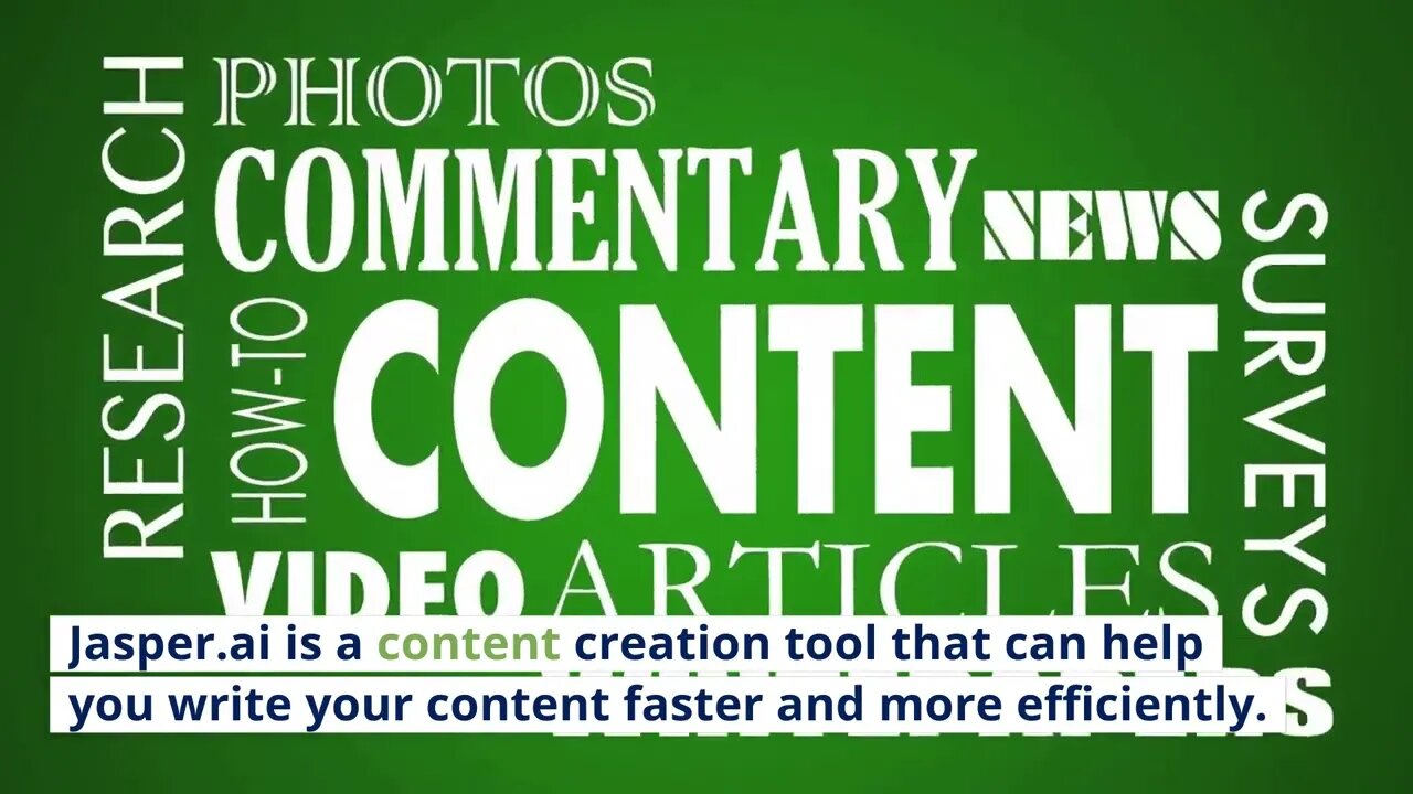Jasper. Ai is the best thing to happen to content creators since sliced bread!