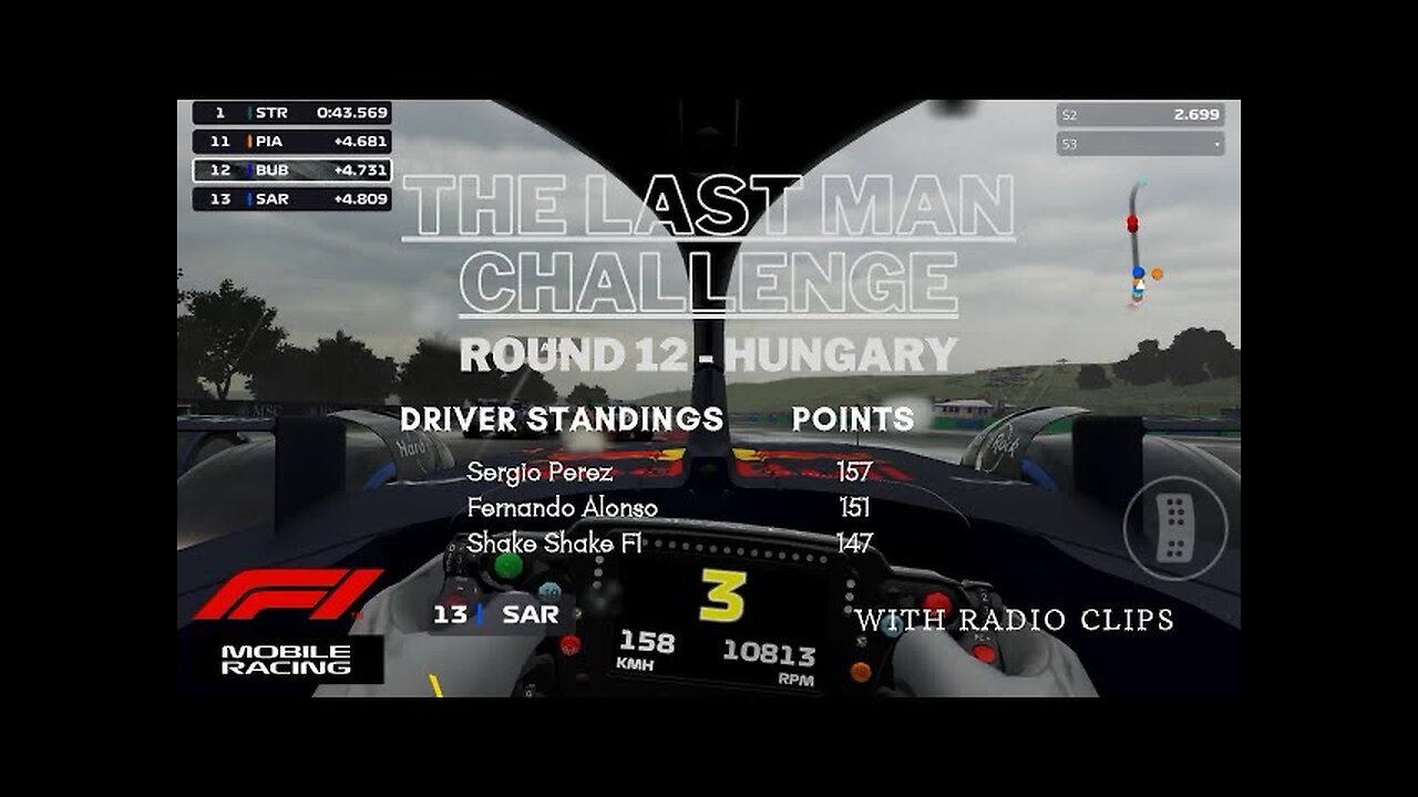 THE LAST MAN CHALLENGE | Round 12- HUNGARY | F1 MOBILE RACING 2023