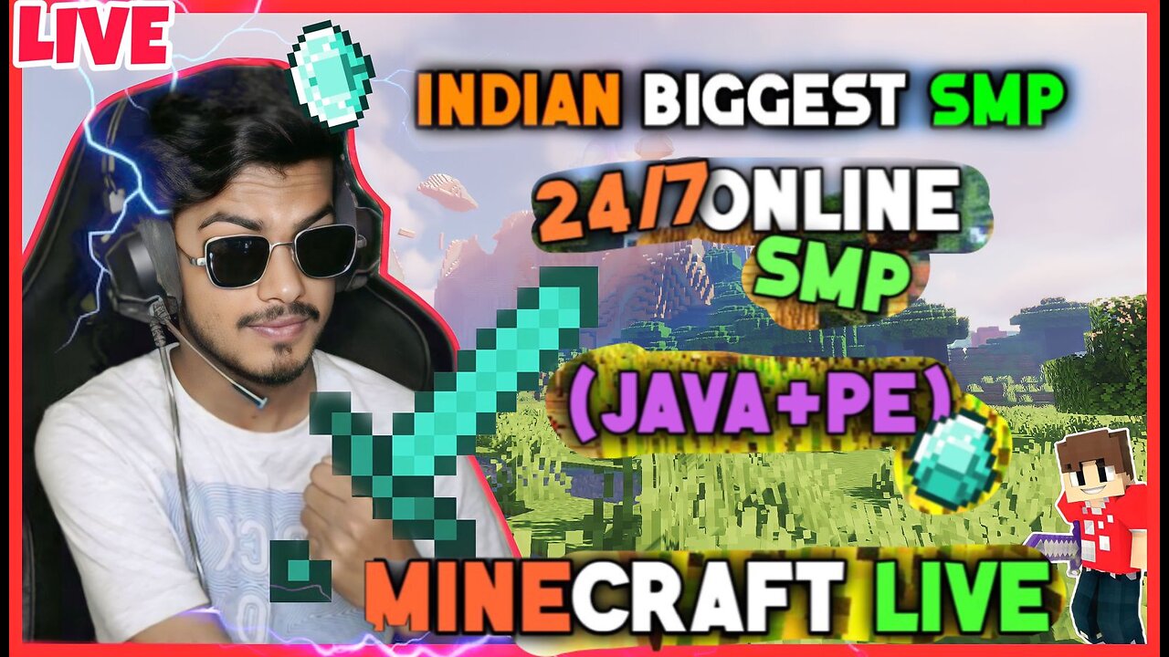 NEW SEASON 5 🔴MINECRAFT LIVE STREAM INDIA _24_7 Online INDIAN SMP Server🔴JAVA _HINDI GAMEPLAY