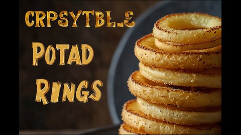 "Crunchy Potato Delight: Irresistible Crispy Potato Rings Recipe!"