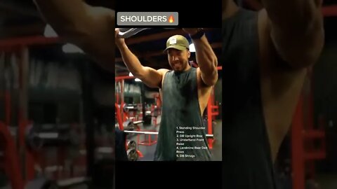 5 EXERCISES FOR MASSIVE SHOULDERS 🔥 #Shorts #Sholders