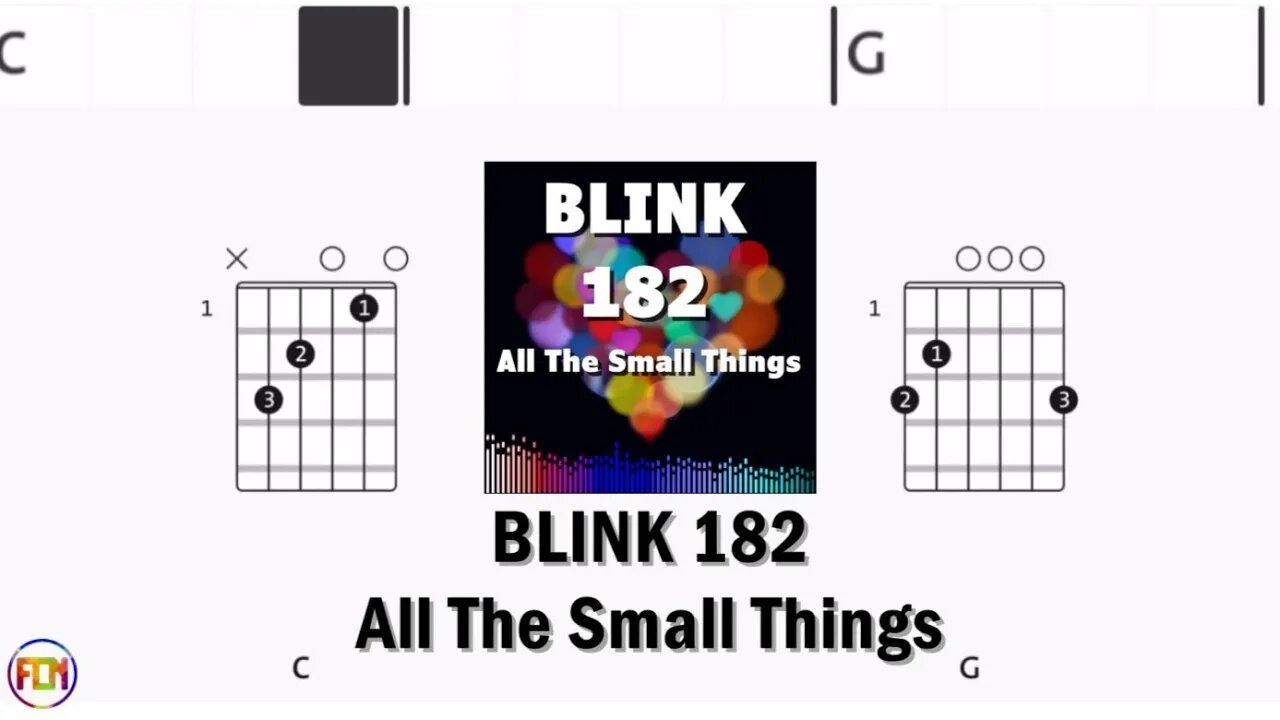 BLINK 182 All The Small Things FCN GUITAR CHORDS & LYRICS