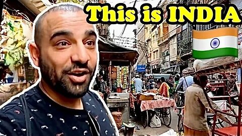 Foreigner's FIRST Time in India 😱 (CRAZY impression of Delhi)