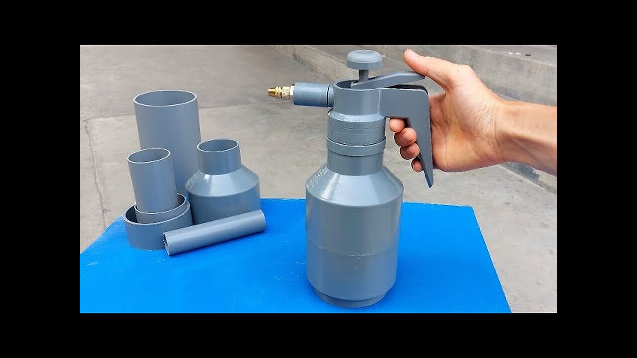 How To Make A Pressure Spray Bottle from PVC