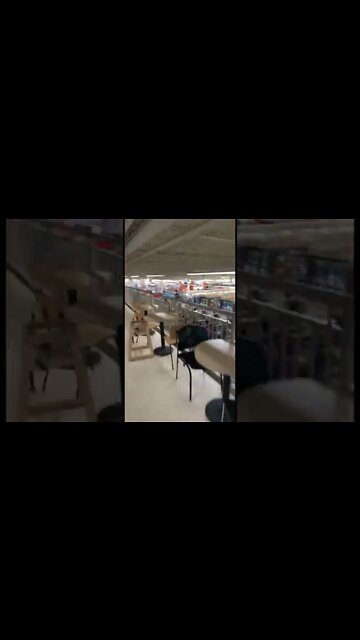 A large piano inside a grocery store