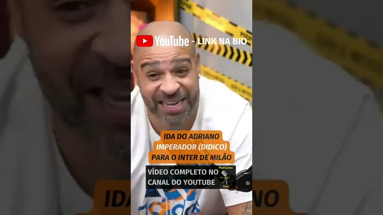 ADRIANO IMPERADOR NO INTER DE MILÃO (vídeo completo no canal) #shorts #adrianoimperador