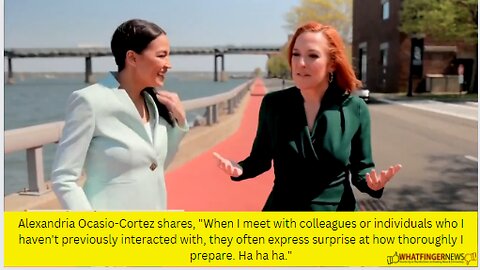 Alexandria Ocasio-Cortez shares, "When I meet with colleagues or individuals