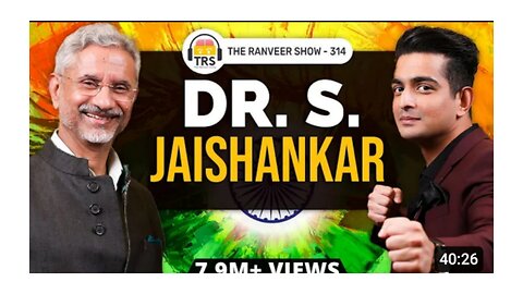 EAM Dr. S. Jaishankar on India _ International Relations_ Geopolitics _ More _ The Ranveer Show 314