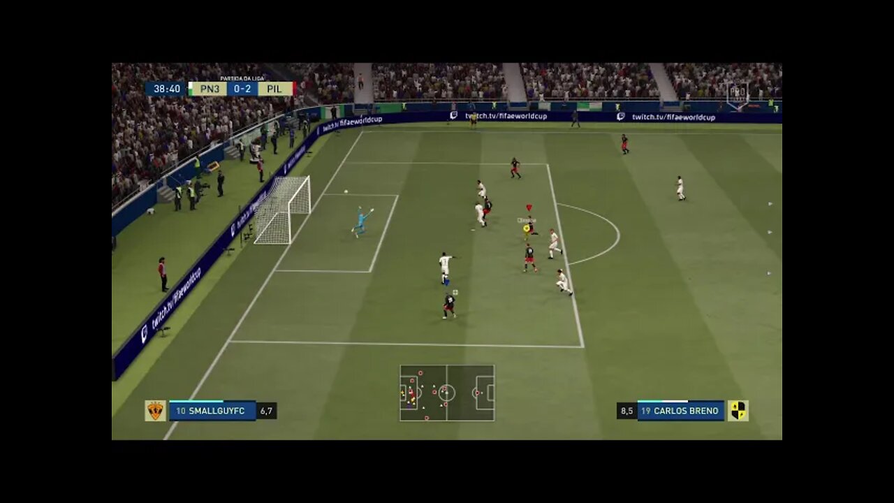 FIFA 21: GOLAÇO + PROVOCAÇÃO EM JOGADOR FOLGADO #shorts