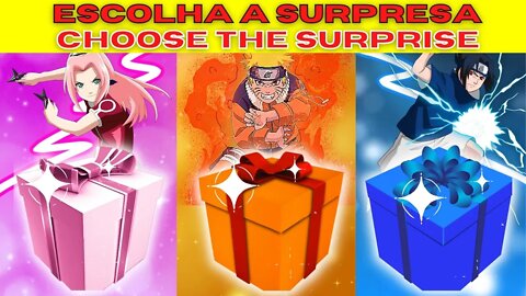 ESCOLHA O SEU PRESENTE 🎁🎁CHOOSE YOUR GIFT 🎁🎁 ELIGE TU REGALO 🎁🎁 |🚫NÃO ESCOLHA O ERRADO 🚫| NARUTO 🍥