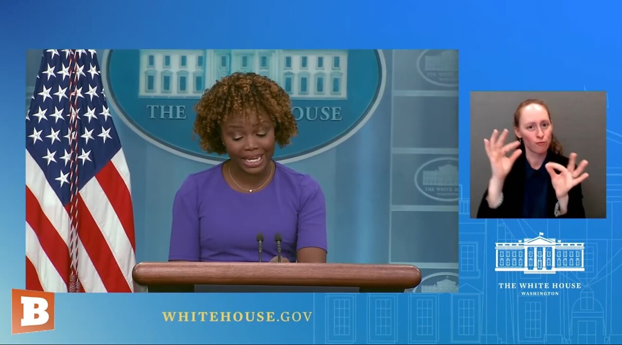 WH Press Secretary Karine Jean-Pierre speaking with reporters...