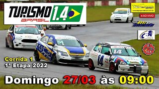 TURISMO 1.4 BR | Corrida 1 - 1ª Etapa 2022 | Ao Vivo