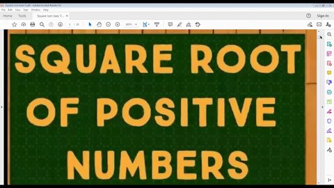 CLASS 7 MATHS A SQUARE ROOT 4 1 2021
