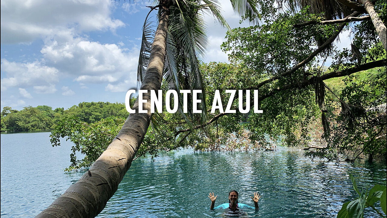 Swim In the Blue Cenote of Laguna Bacalar (May 2023)