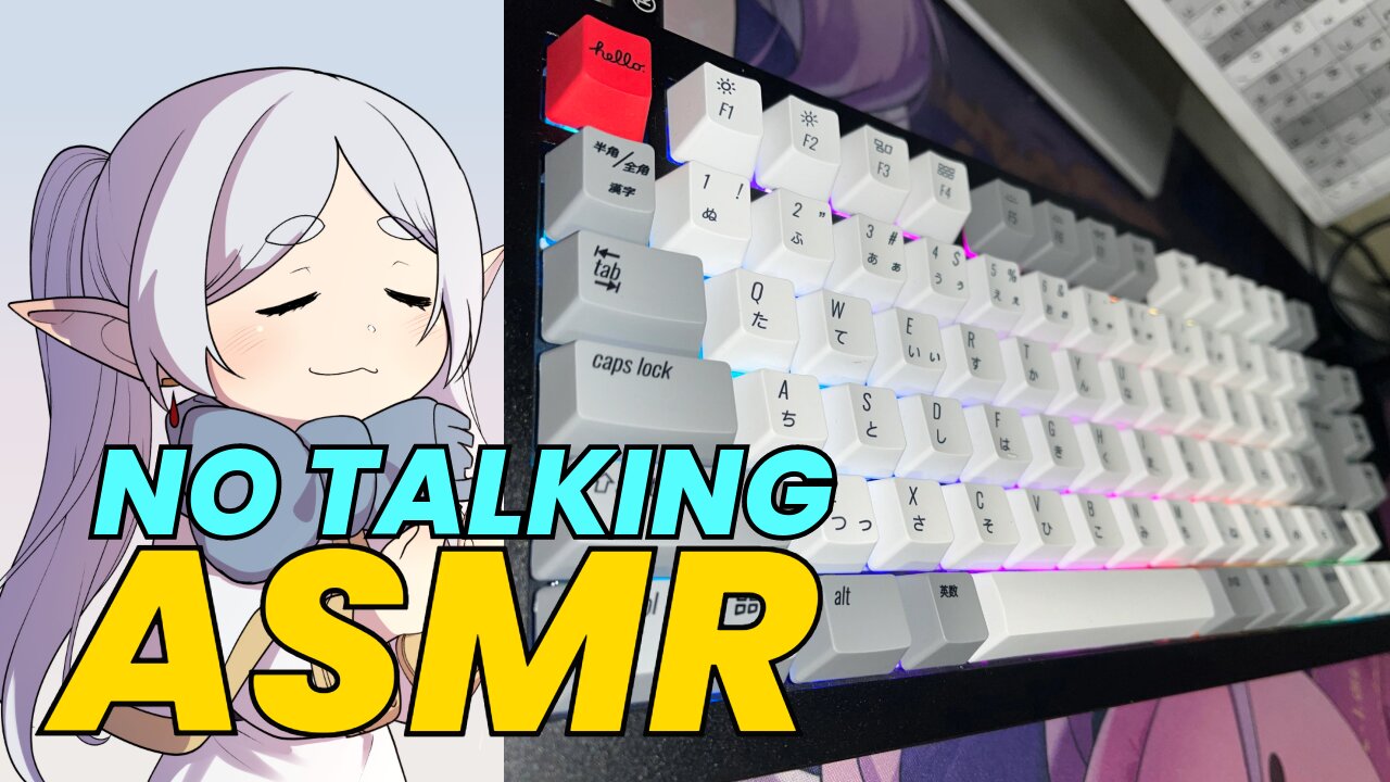 [ASMR] USE THIS TO RELAX, Creamy Keyboard, Soft Rain and Piano (20 Mins)