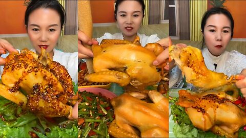 ASMR Eating Chicken, Chinese Food Eating