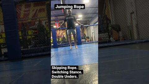 Jumping Rope Skipping Switching Stance Double Unders