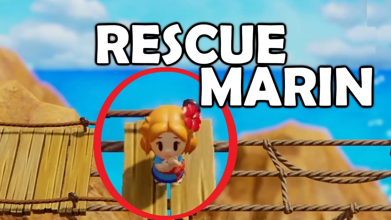 RESCUING MARIN on the BRIDGE | Link's Awakening HD (Legend of Zelda) Nintendo Switch | Basement