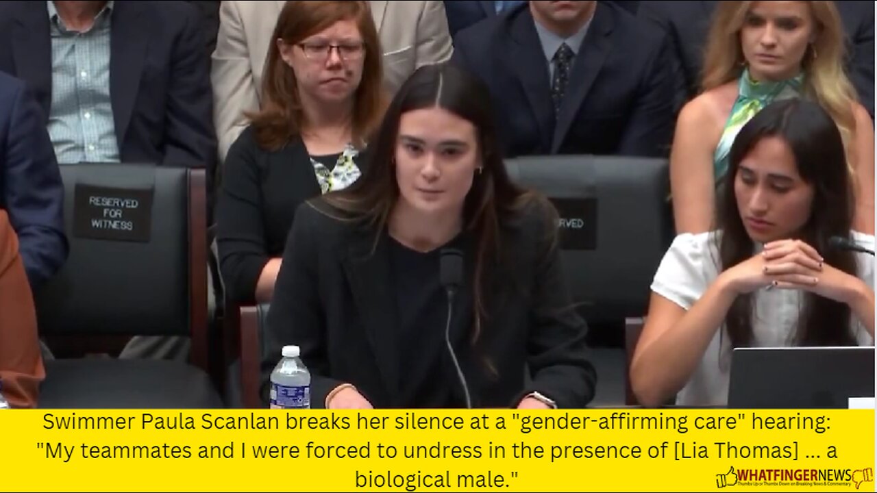 Swimmer Paula Scanlan breaks her silence at a "gender-affirming care" hearing: