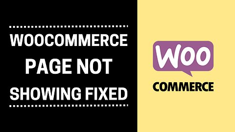 WooCommerce Pages Not Displaying or Showing - Shortcode for Cart, Checkout and My Account Pages