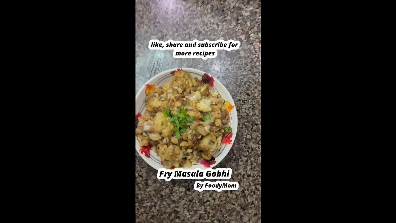 Fry Masala Gobhi🤤