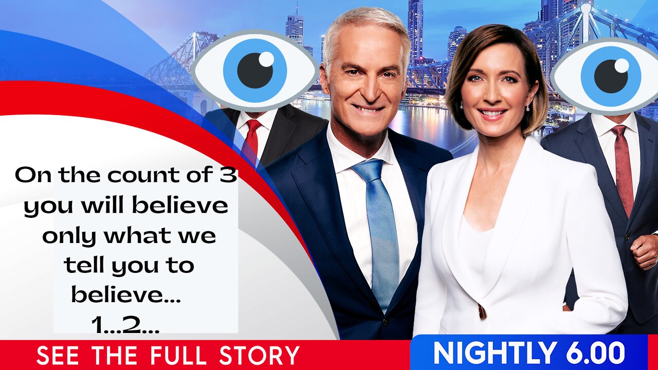 Mainstream Media seeks zombie followers....set to a dystopian musical score.